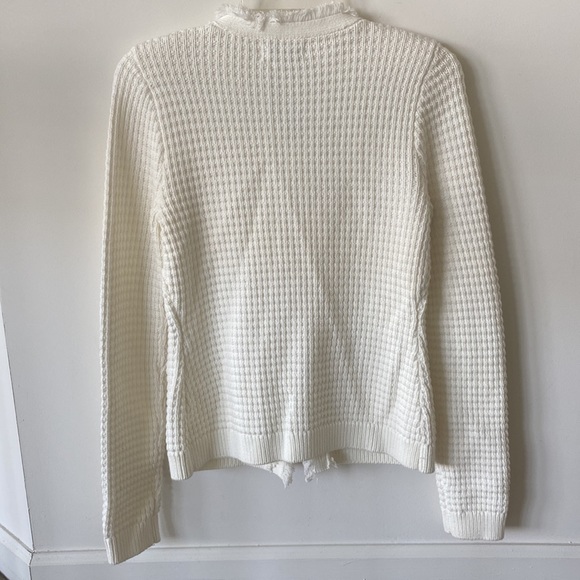 “Express” ivory, textured, embellished button sweater/blazer; size XS; NWOT - Picture 8 of 13